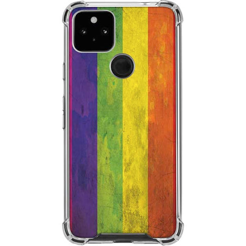 Distressed Rainbow Flag Pixel Cases